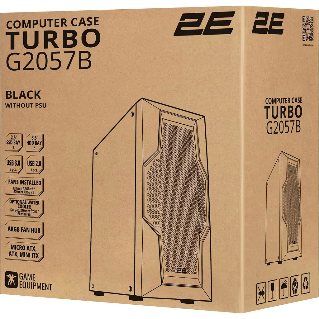 Корпус 2E Gaming Turbo G2057B (2E-G2057B) [146473] - фото 16