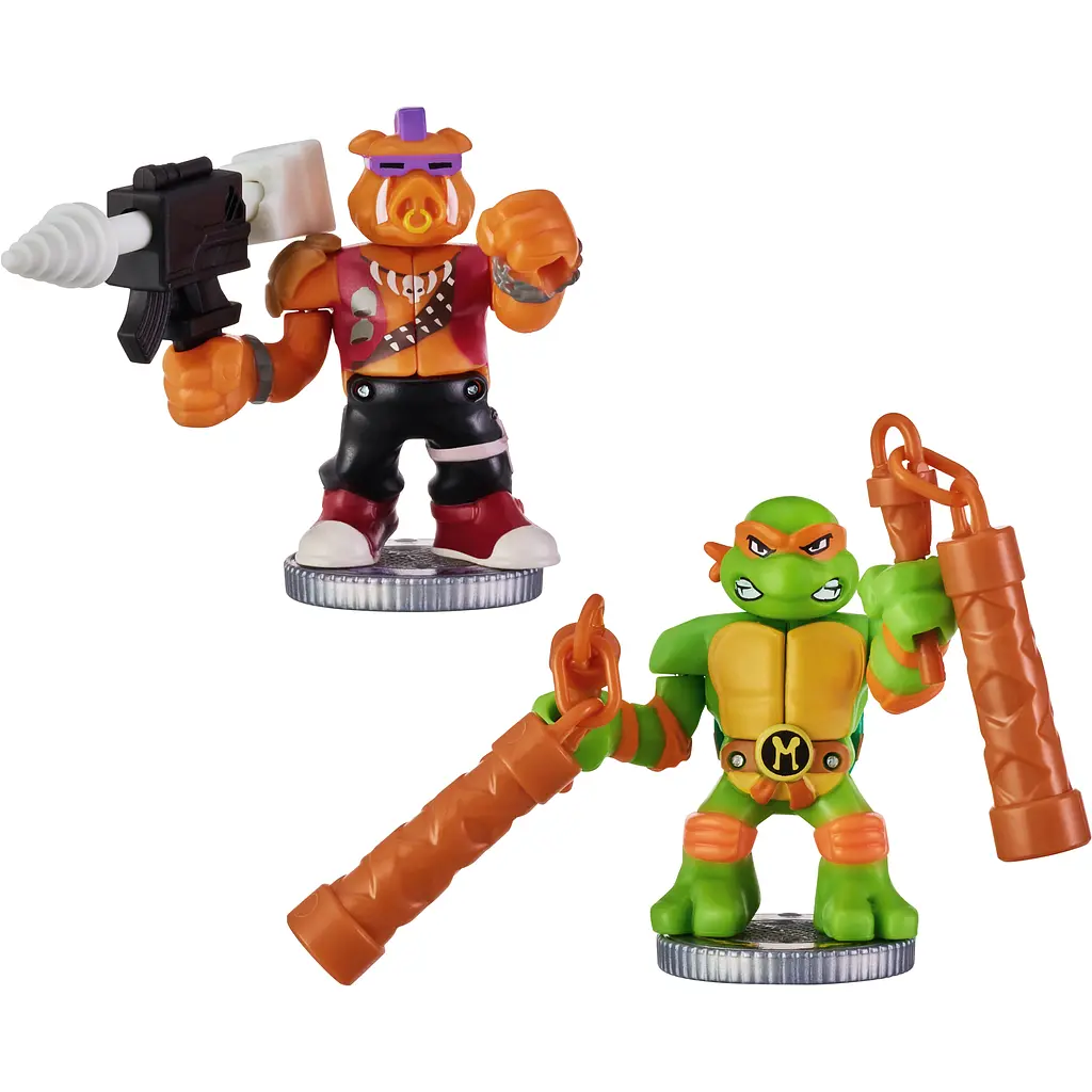 Игровой набор Akedo TMNT Микеланджело и Бибоп (123221) - фото 2