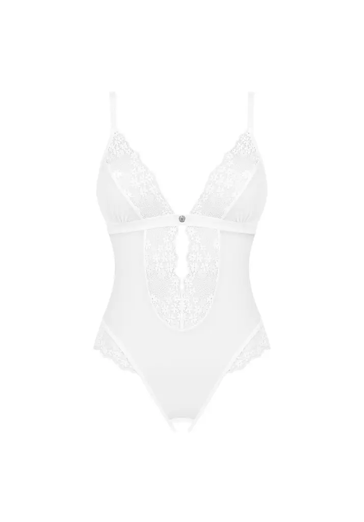 Еротичне боді Obsessive Heavenlly M/L білий - фото 6