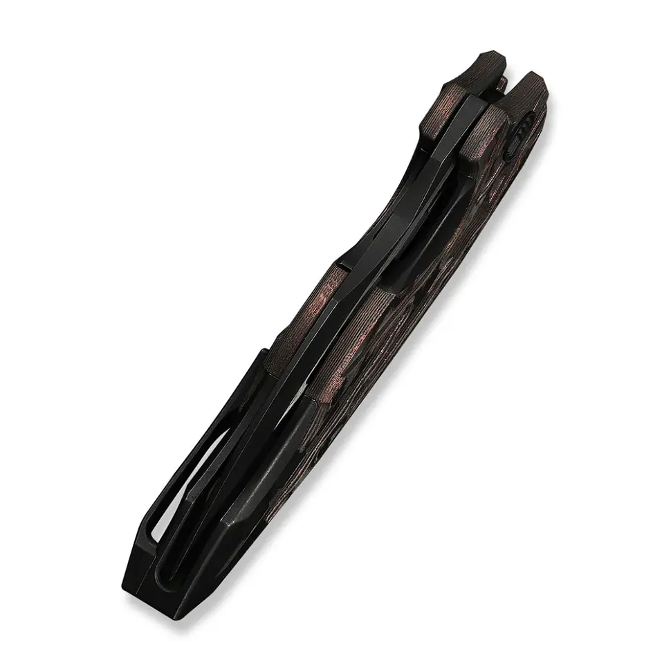 Ніж складаний туристичний Weknife Arrakis (8.8 см) Vanax / Titanium чорний з бронзою - фото 6