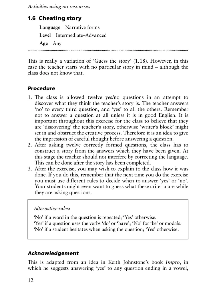 Lessons from Nothing. Activities for Language Teaching with Limited Time and Resources - Брюс Марсленд - фото 8