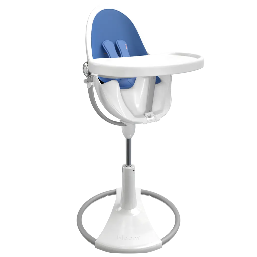 Стульчик для кормления Bloom Fresco White/Riviera blue (E10535-W\E10540-RBL) - фото 3