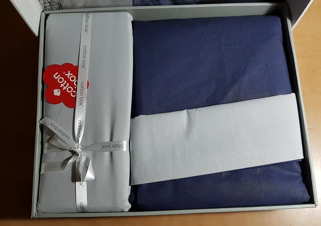 Комплект постільної білизни CottonBox Plain Lacivert/Grey Євро Різнобарвний 000230400 - фото 2