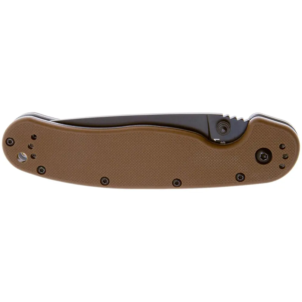 Нож Ontario Knife RAT I AUS-8 BB Coyote Brown - фото 3