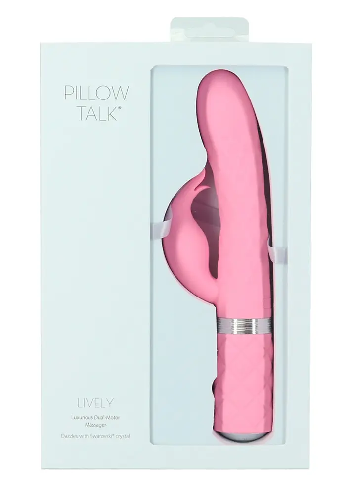 Вібратор-кролик Pillow Talk Lively 24 см рожевий - фото 6