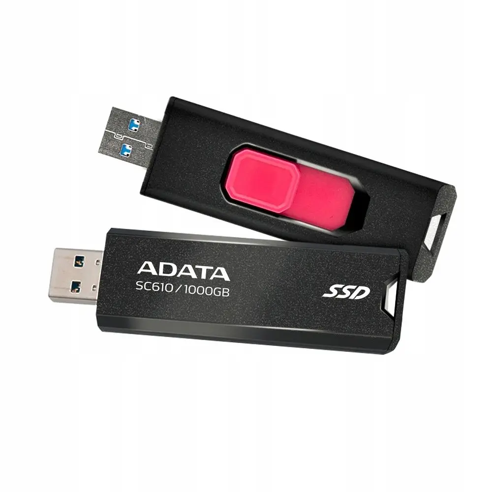 Портативний SSD ADATA SC610 1TB USB 3.2 550/500Mb/s Black (SC610-1000G-CBK/RD) - фото 6