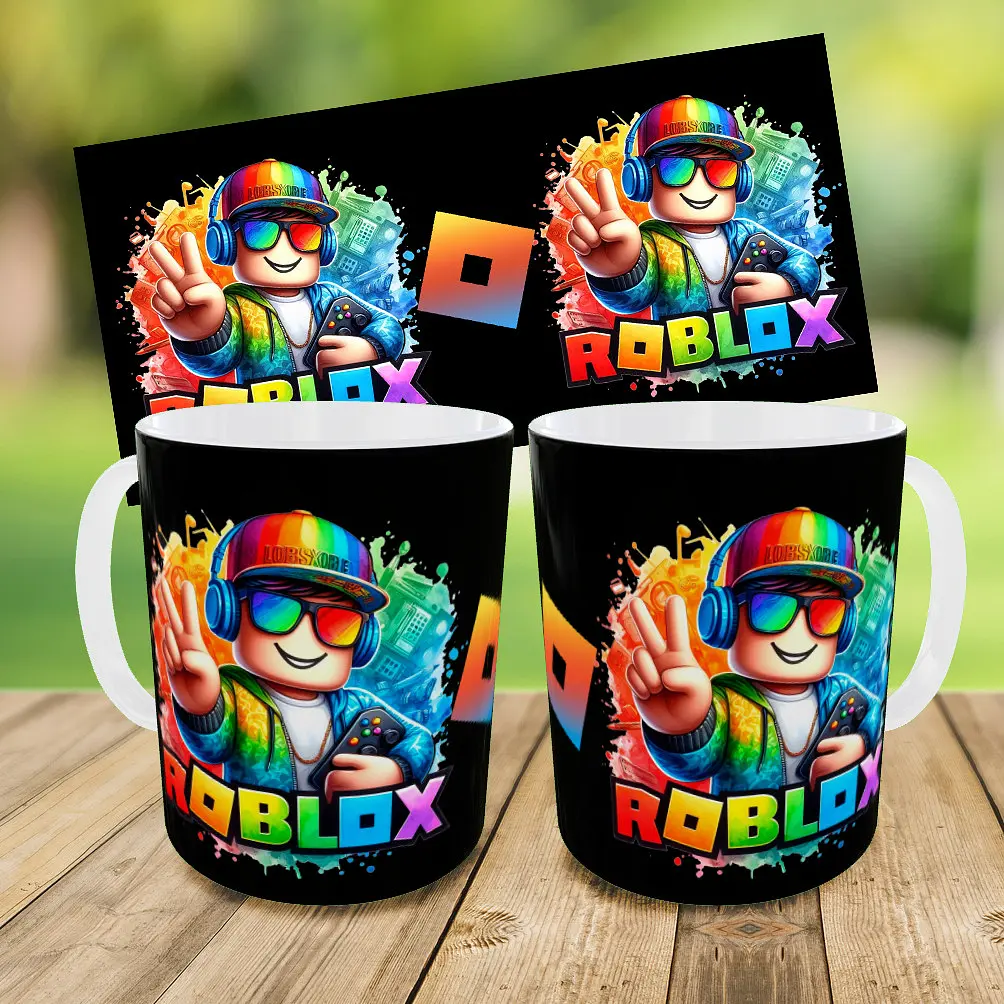 Набор детский Роблокс «Roblox» рюкзак 36х27см сумка-бананка, кружка с принтом для мальчика (01588) - фото 9