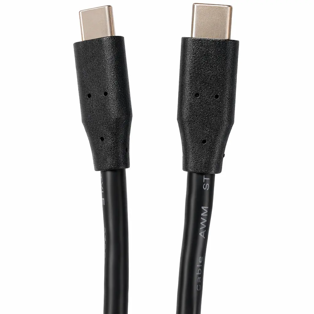 Кабель USB 2.0 Type-C M-M, 2м 60W чорний