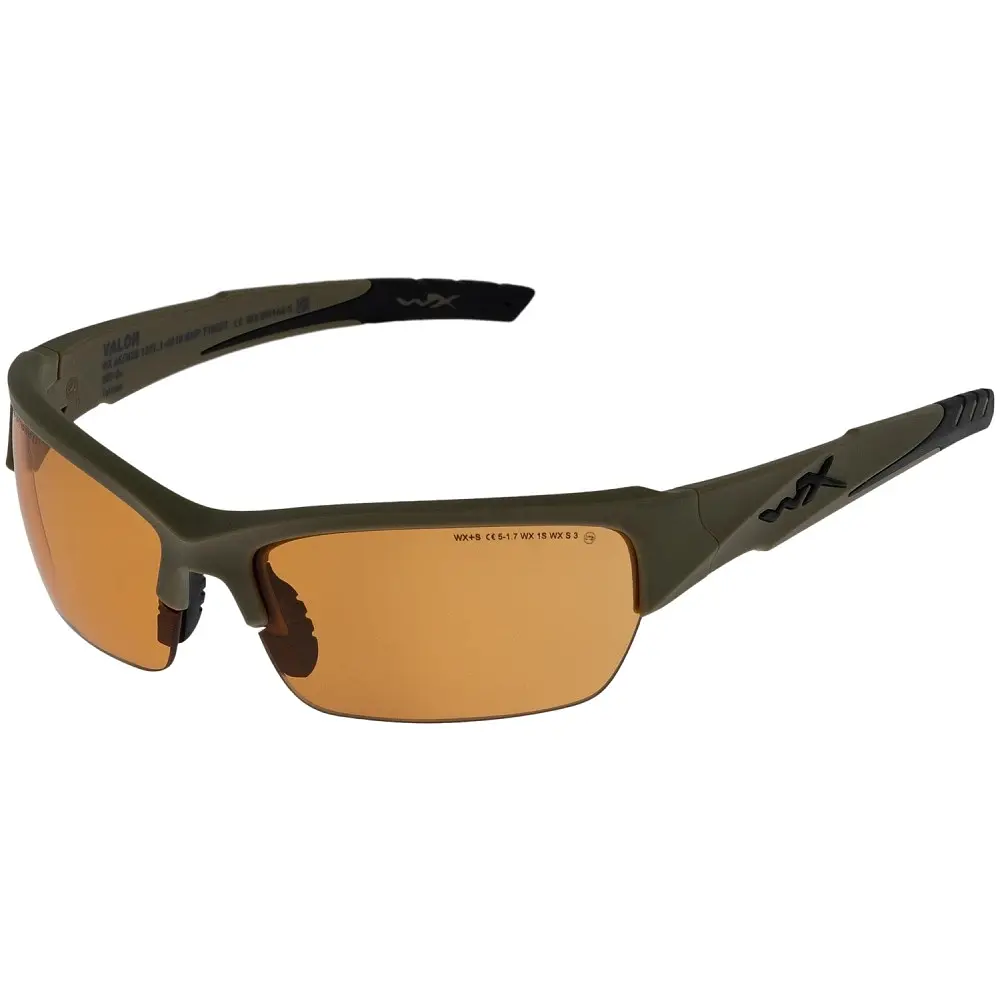 Очки баллистические Wiley X WX Valor 2.5. 3 линзы (Grey/Clear/Light Rust) оправа Tan - фото 3