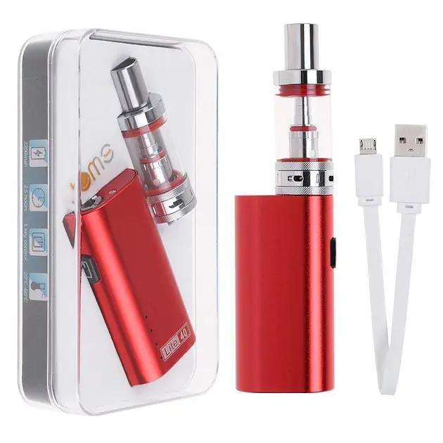 Набір Електронна сигарета Jomo Lite 40w 2200mAh Kit +3 випарника в подарунок Вейп Kit Red (18200) - фото 4