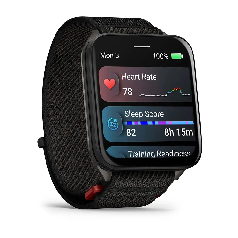 Смарт-годинник Garmin Venu X1 Black/Slate Titanium з чорним нейлоновим ремінцем - фото 3