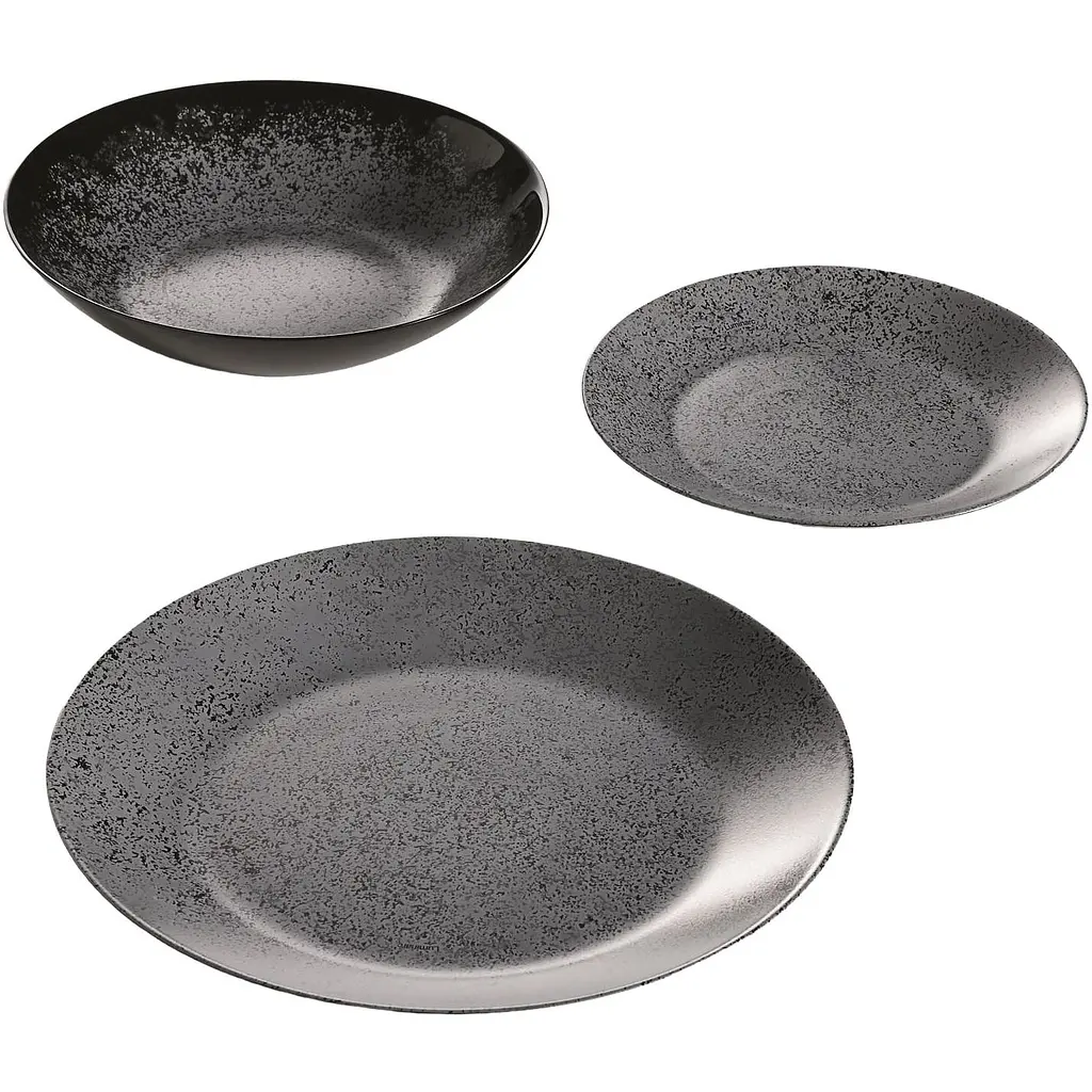 Тарілка обідня Luminarc Slate 25 см Black (V0115) - фото 4