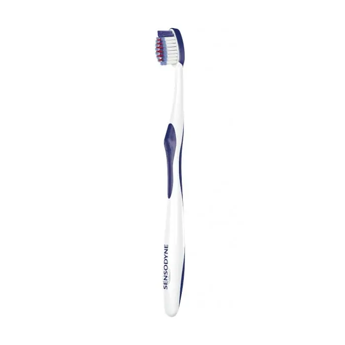 Зубная щетка Sensodyne Чувствительность зубов и защита десен мягкая белая с сиреневым 2 шт. - фото 5
