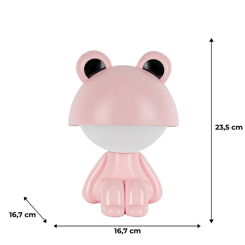 Світильник-нічник Kite LED з акумулятором Cute Froggy рожевий (K25-316-3-2) - фото 5