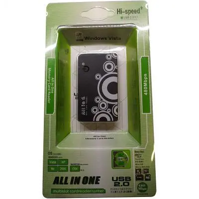Зчитувач флеш-карт Atcom TD2027 USB 2.0 ALL IN 1 - (Memory Stick (MS) Secure Digit (10727) - фото 2