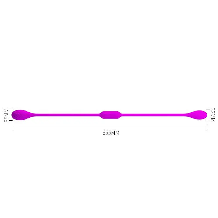 Двусторонний вибратор Pretty Love Dream Lovers Whip 65.5 см розовый - фото 6
