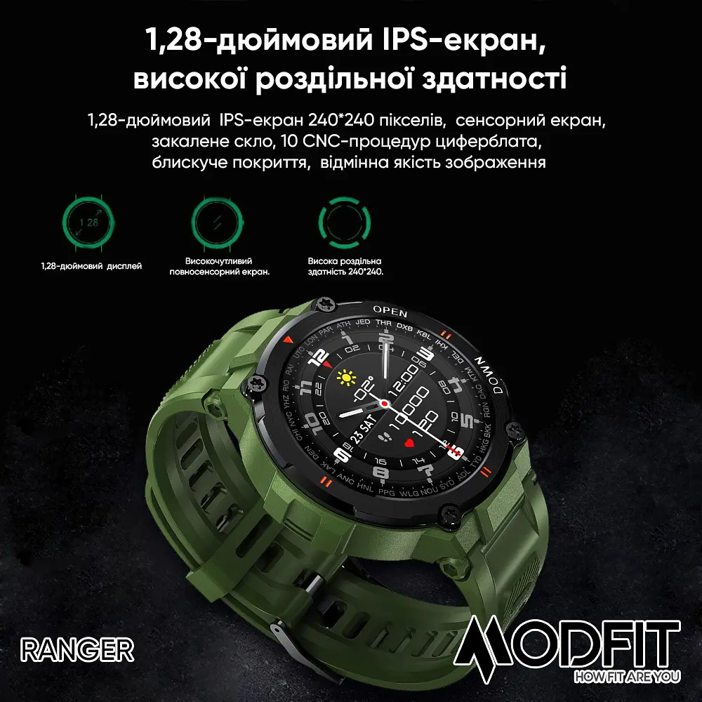 Наручные часы мужские Ranger Grey 36 мм. Modfit acs0029723 - фото 3