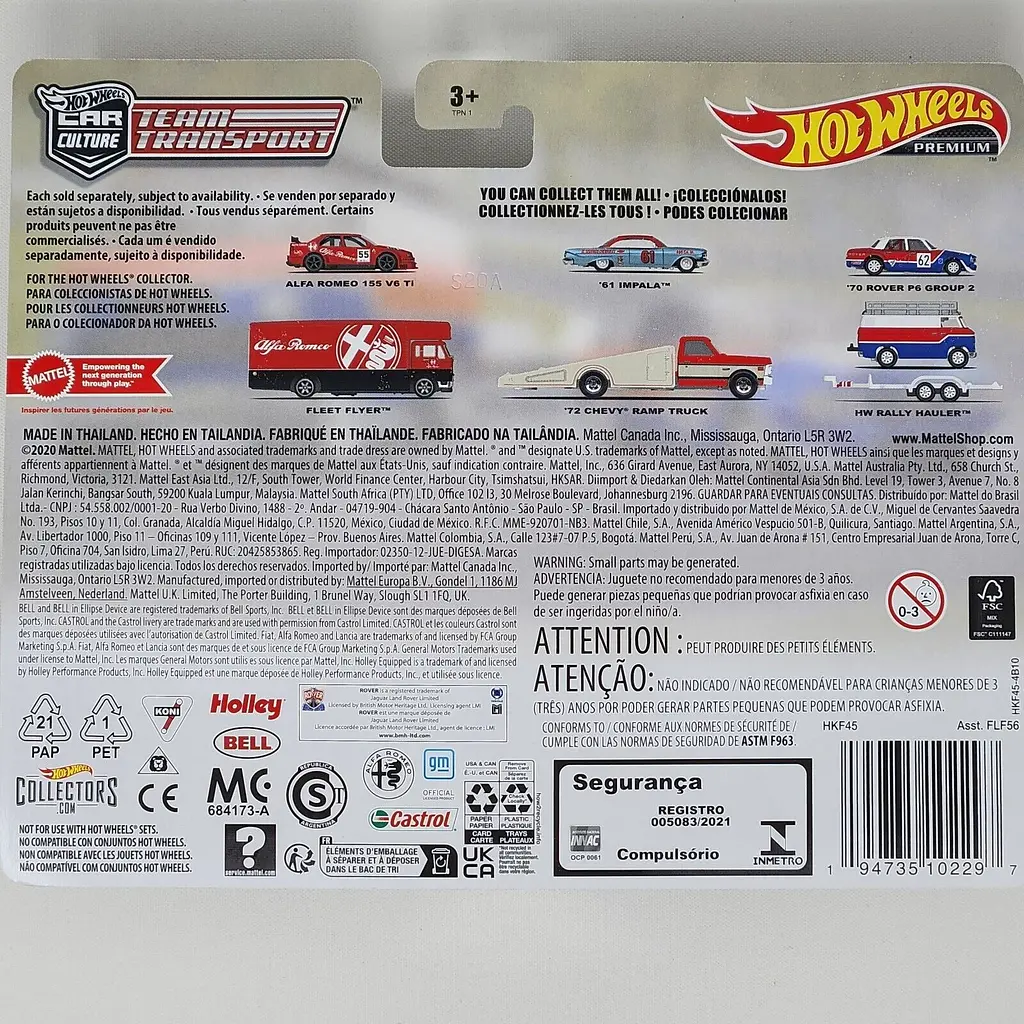 Колекційна модель машинки Hot Wheels Car Culture 1970 Rover P6 Group 2 та HW Rally Hauler (FLF56/HKF45) - фото 5