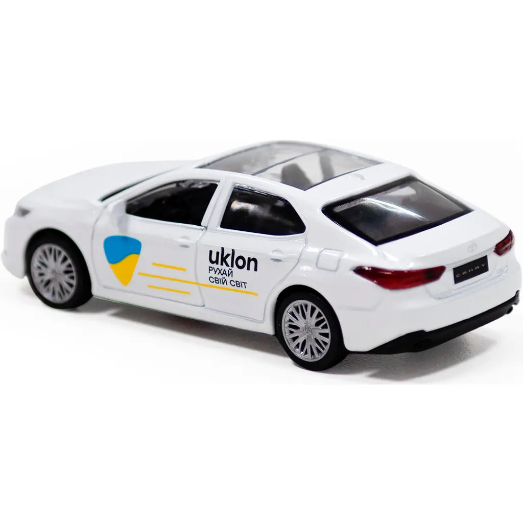 Масштабна модель автомобіля TechnoDrive Toyota Camry Uklon (білий) (250291) - фото 4