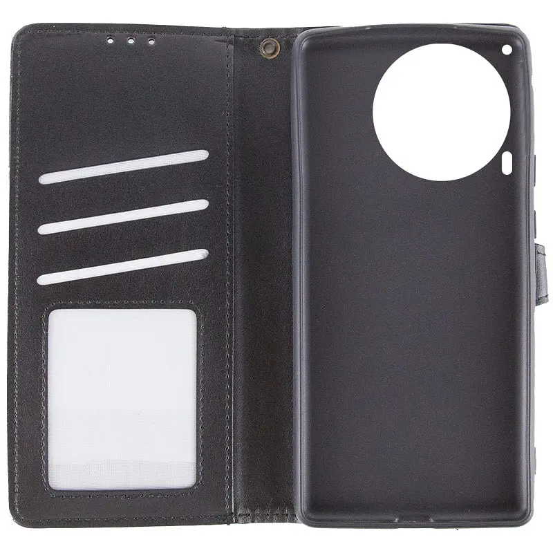 Кожаный чехол-книжка GETMAN Gallant (PU) для TECNO Camon 30 (CL6) Черный - фото 6