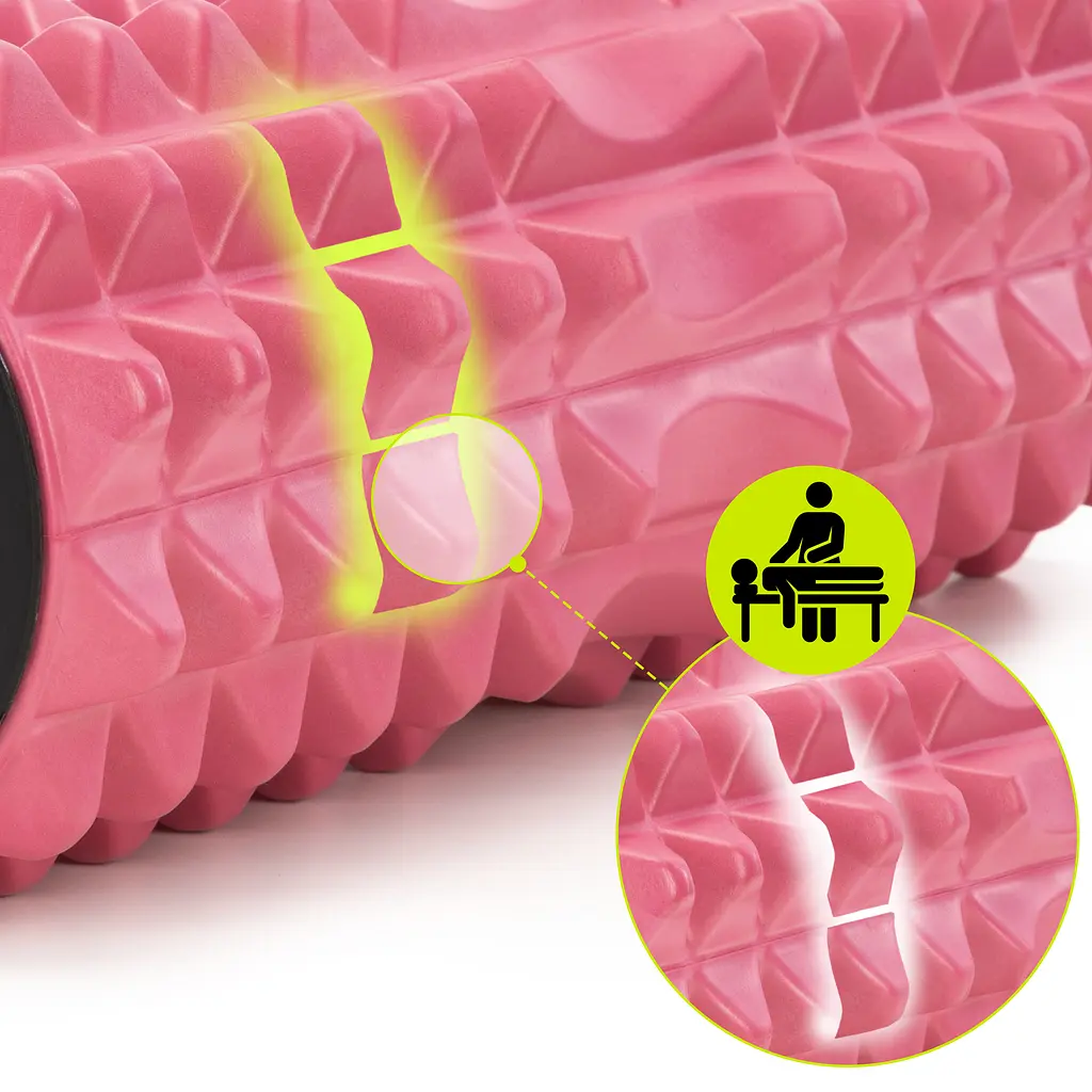 Масажний ролик Actiget EVA 33 x 13 см (валик, роллер) ACT0100 Pink - фото 5