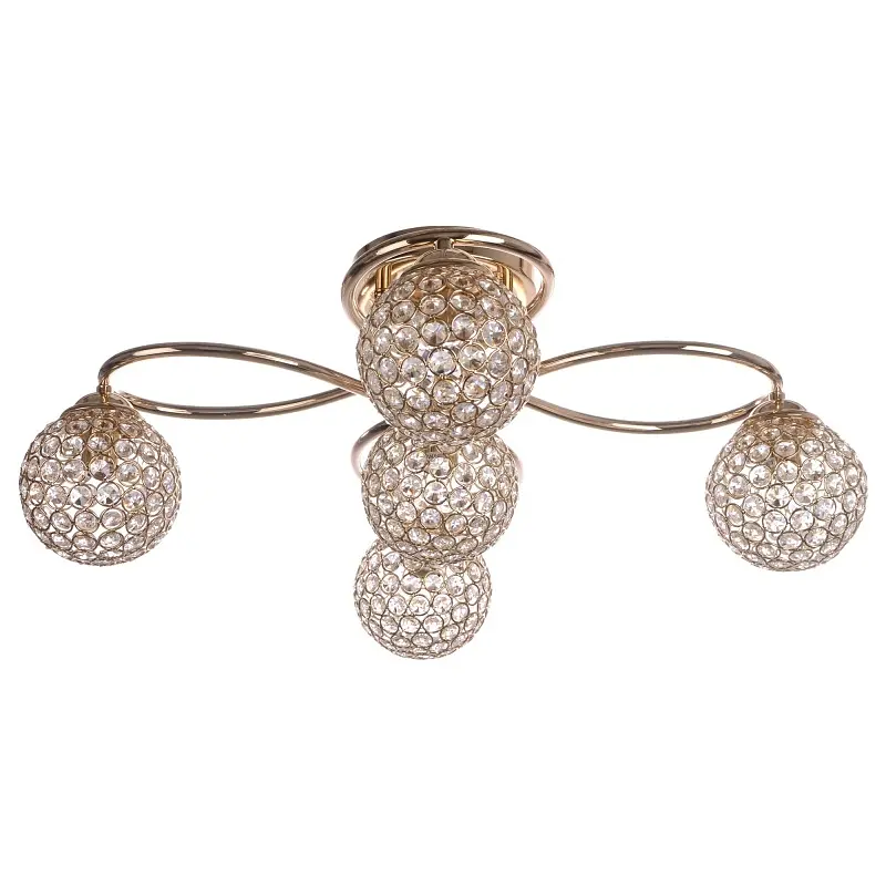 Люстра Brille потолочная молекула E14 40W G (BR-01383S/5) - фото 2