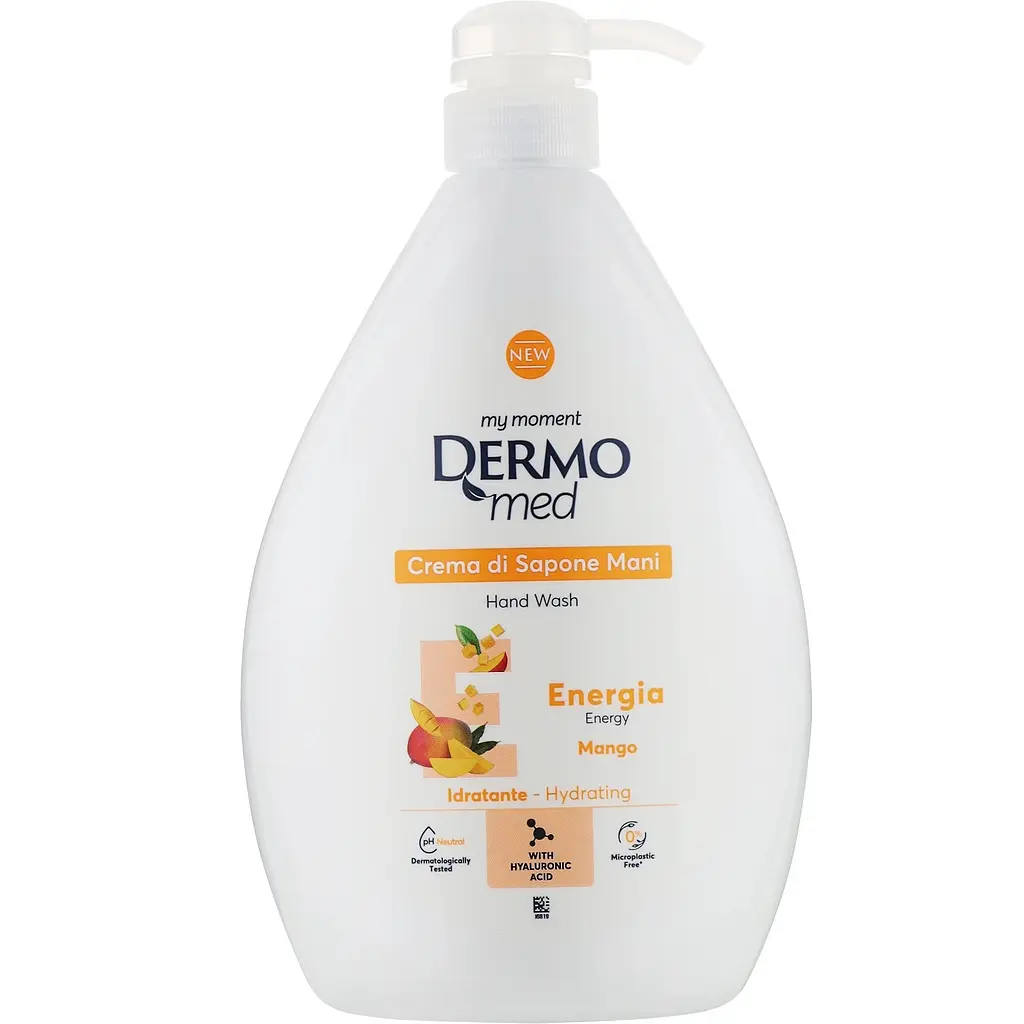Крем-мило для рук DermoМed Energy Mango з дозатором 1000 мл (8050999571335)