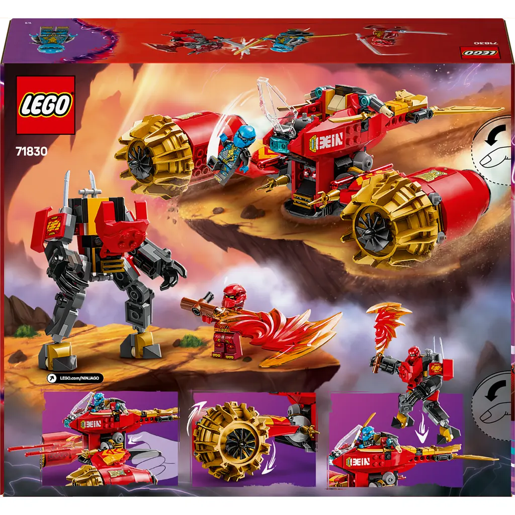 Конструктор LEGO Ninjago Штормовой робот-всадник Кая 333 деталей (71830) - фото 15