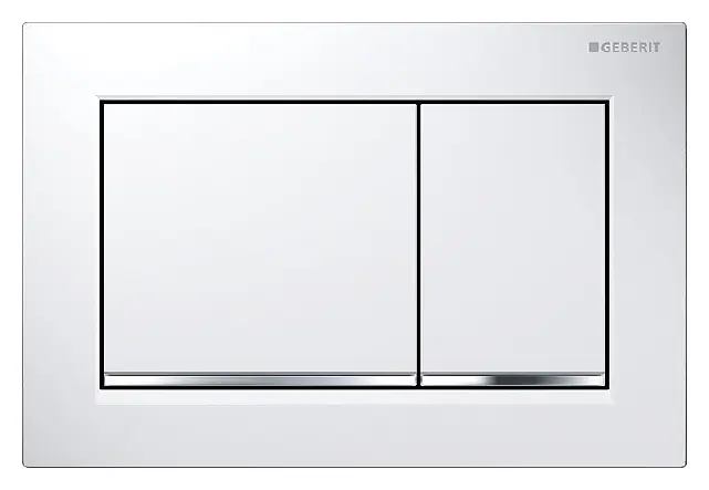 Клавіша змиву Geberit Omega30 білий/хром, Білий 115.080.KJ.1