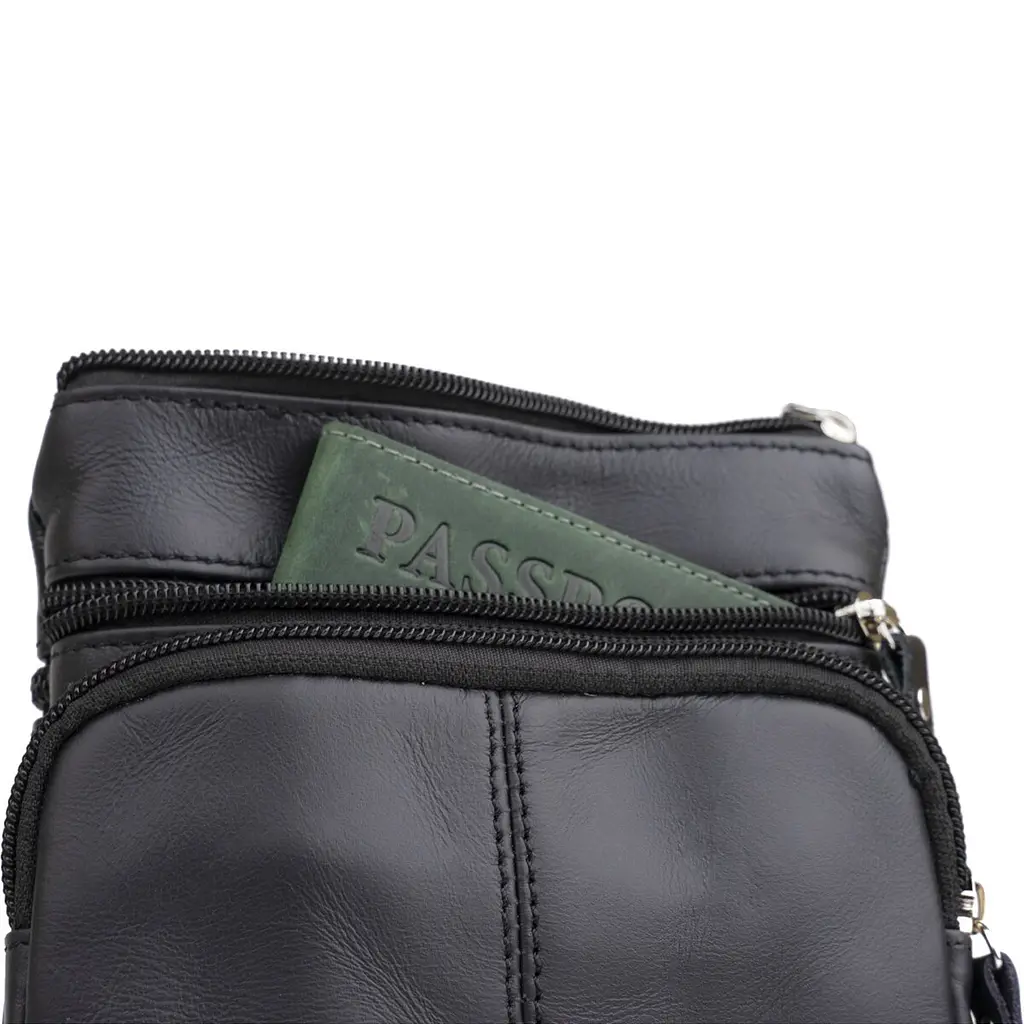 Сумка кожаная мужская Vintage 15,5х8,5х2 см sum0012369 - фото 9
