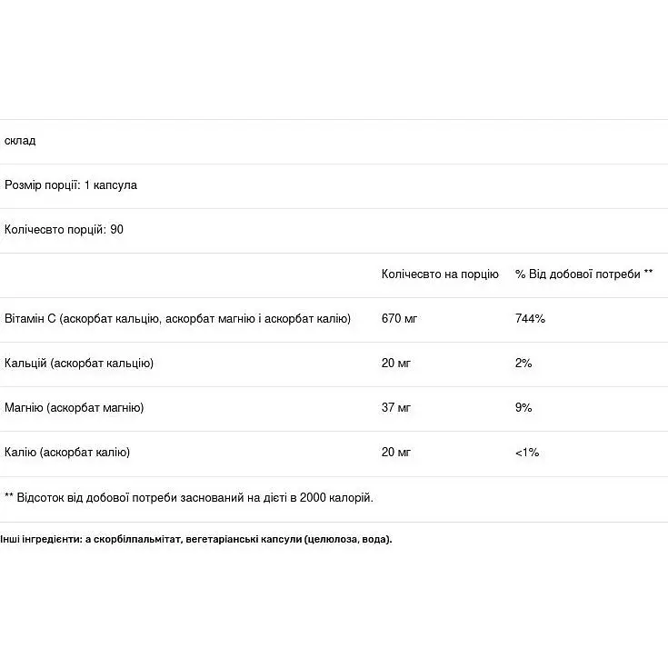 Витамин С Pure Encapsulations буферизированный 90 капсул - фото 3