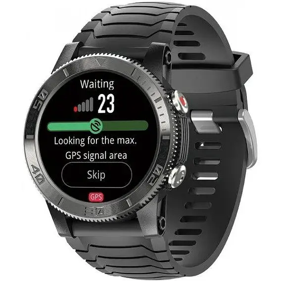 Чоловічий розумний наручний годинник North Edge XTrek з компасом Чорний - фото 2