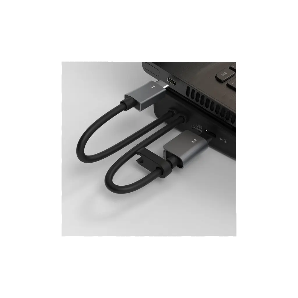 Порт-реплікатор J5create Dock-Station USB-C 10Gbps, 12-in-1 (слот M2 NVMe/хаб/HDMI/DP/PD/картрид/LAN) (JCD552-N) - фото 6
