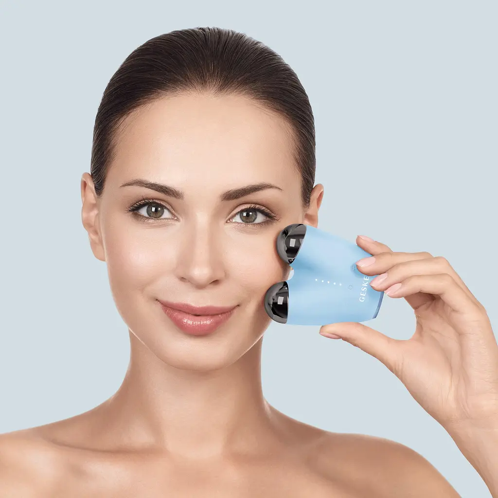 Подтягиватель лица Geske MicroCurrent Face-Lifter 6 в 1 микротоковый аквамарин - фото 6