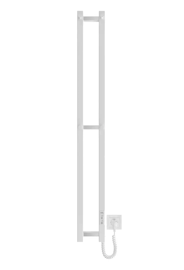 Рушникосушка електрична Slim, 1170х140х80мм, таймер-регулятор, сталь, білий матовий Hygge Family van0000872 - фото 2