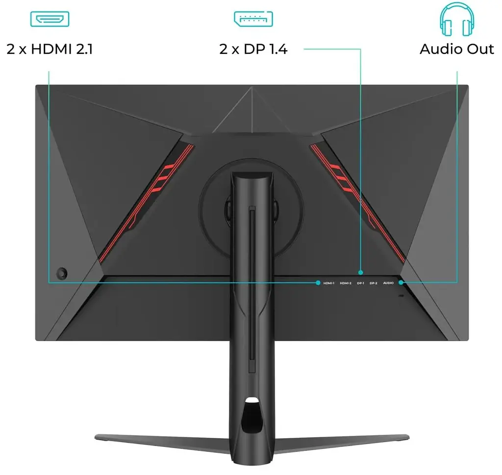 Монитор 27" QUBE Overlord G27Q300H QHD IPS 300Hz (G27Q300H) - фото 4