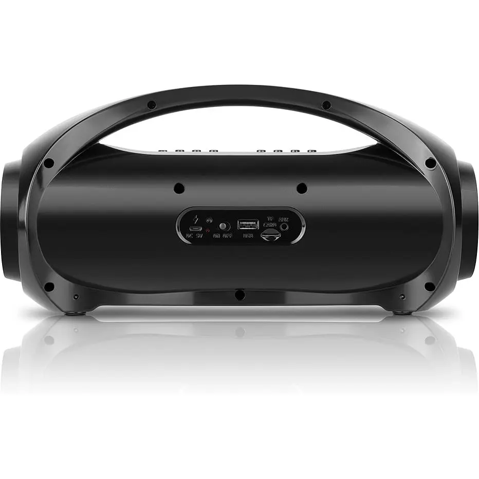 Портативная Bluetooth колонка бумбокс REAL-EL X713 Black - фото 2