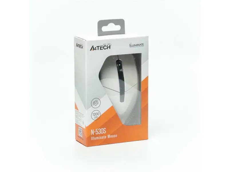 Миша A4Tech N-530S USB White - фото 4