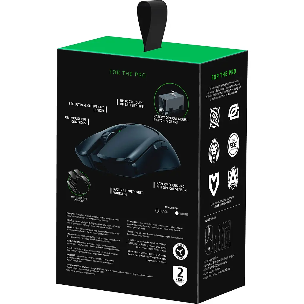 Мишка Razer Viper V2 PRO Black (RZ01-04390100-R3G1) Wireless+USB - фото 10
