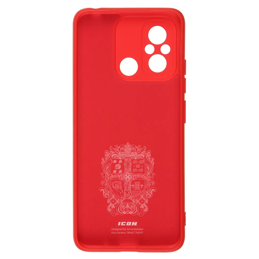 Чехол ArmorStandart ICON для Xiaomi Redmi 12С / 11A Camera cover Red (ARM65966) - фото 2