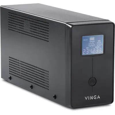 Пристрій безперебійного живлення Vinga LCD 600VA metal case (VPC-600M) - фото 3
