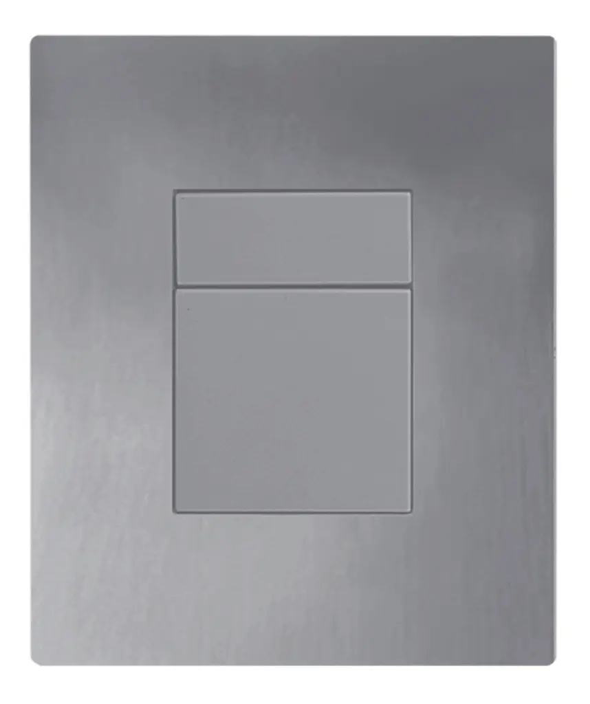 Панель змиву пластикова Koer KT-0607-07 157x198x3mm, кнопка квадратна KR5345, Графит - фото 2