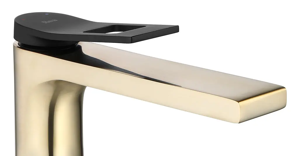 Змішувач для умивальника Rea Soul низький brushed gold REA-B9960, Золотий - фото 2