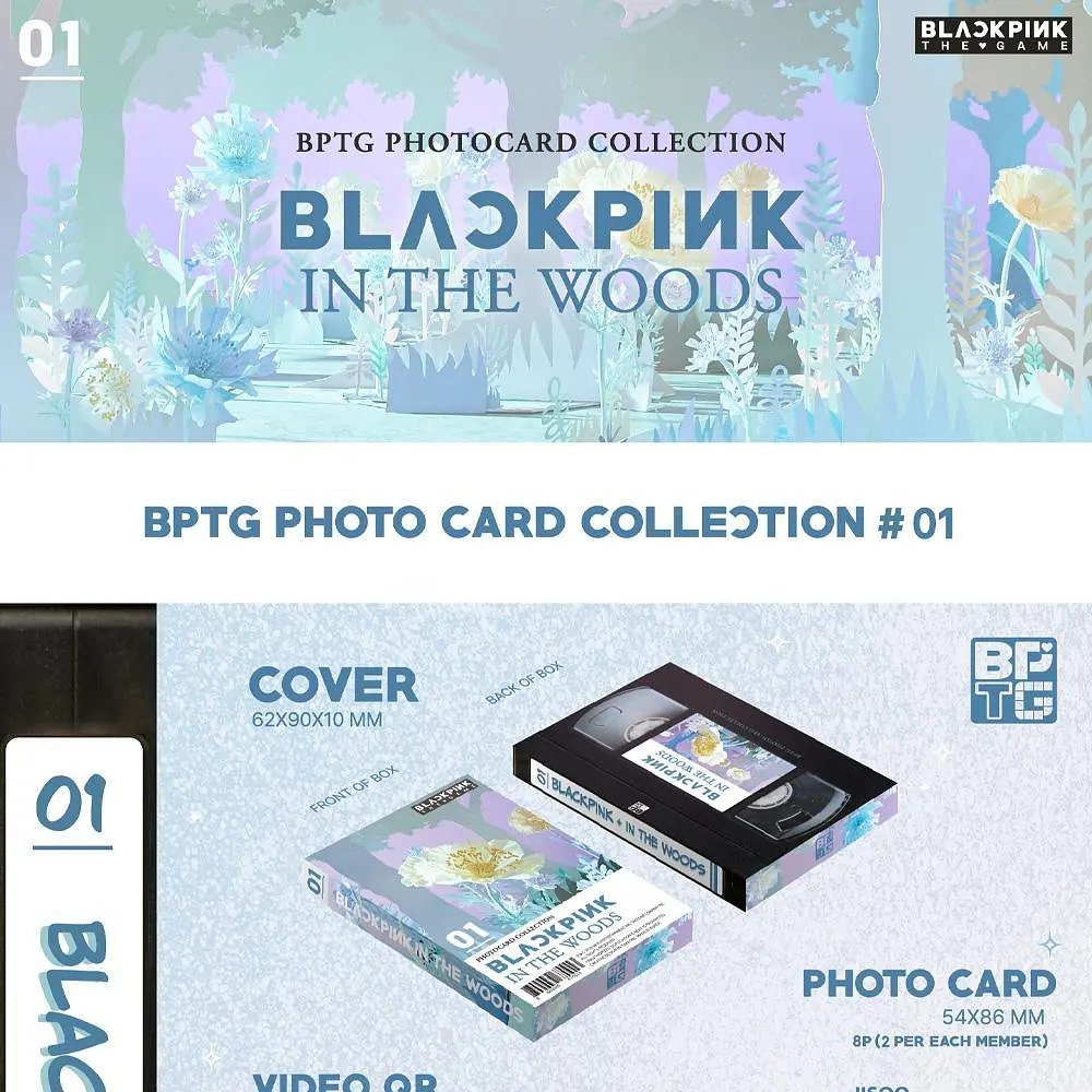 Картки ліцензійні Yg Entertainment The Game Photocard Collection Blackpink Колекція фотокарт Блекпінк YE 01 - фото 2