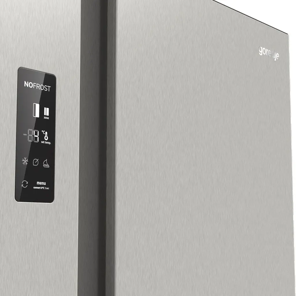 Холодильник Gorenje SBS 179х67х92см 2 двери 356(191) л А++ NF+ матовый серый (NRR9185EAXL) - фото 11