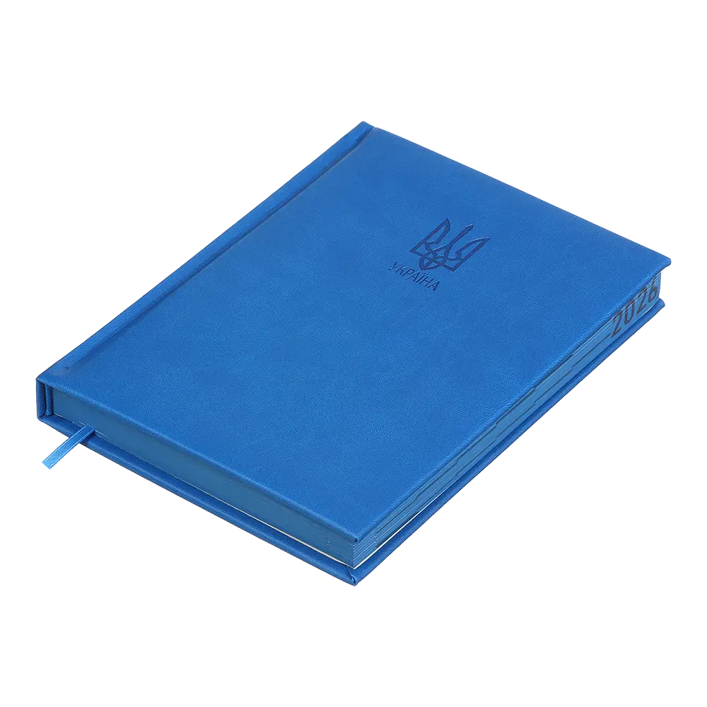 Щоденник датований Buromax Heraldry 2026 A5 штучна шкіра/поролон світло-синій (BM.21128-02) - фото 3