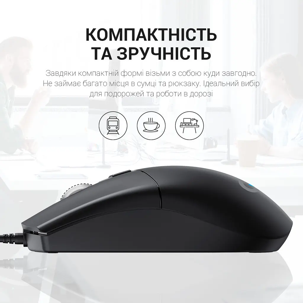 Мишка OfficePro M115 USB Black (M115) - фото 7