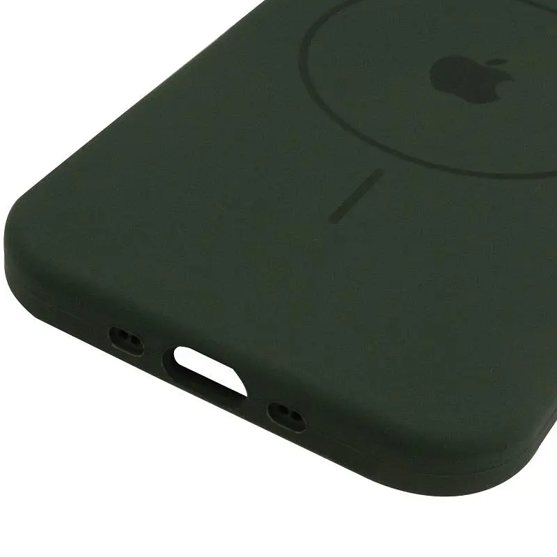 Чохол Epik Silicone Case Full Protective (AA) V2 with MagSafe для Apple iPhone 17 Air (6.5) Зелений / Cyprus Green - фото 5