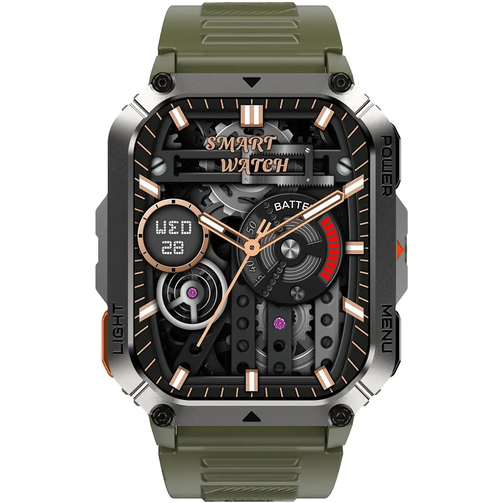 Розумний годинник Blackview W70 Pro Зелений з вбудованим ліхтариком - фото 3