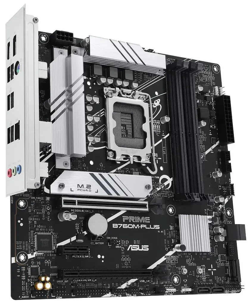 Материнська плата ASUS PRIME B760M-PLUS (PRIME B760M-PLUS) (Socket 1700, Intel B760, Micro-ATX) - фото 2